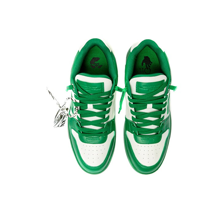 OFF WHITE Out Of Office Low Top Green Dirty White